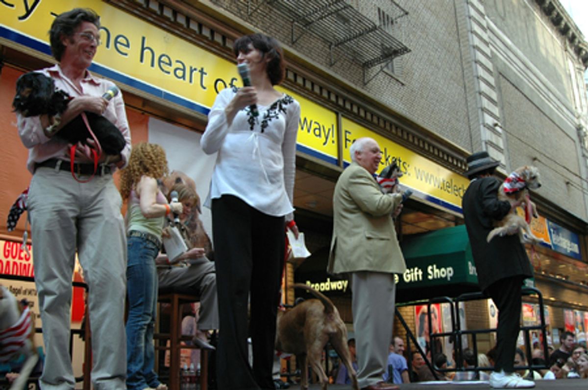 The cast of The Drowsy Chaperone, including John Glover and Beth Leavel at 