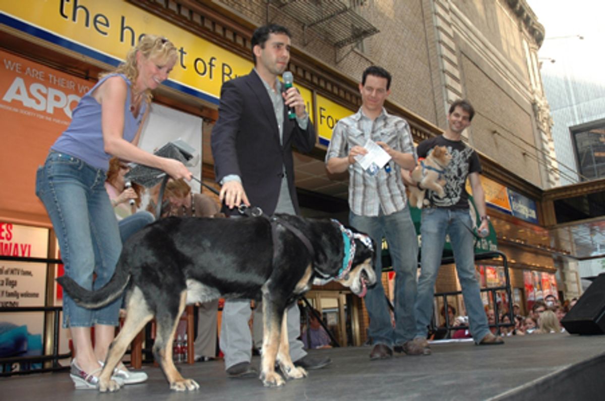 John Lloyd Young, Christian Hoff and J. Robert Spencer at 