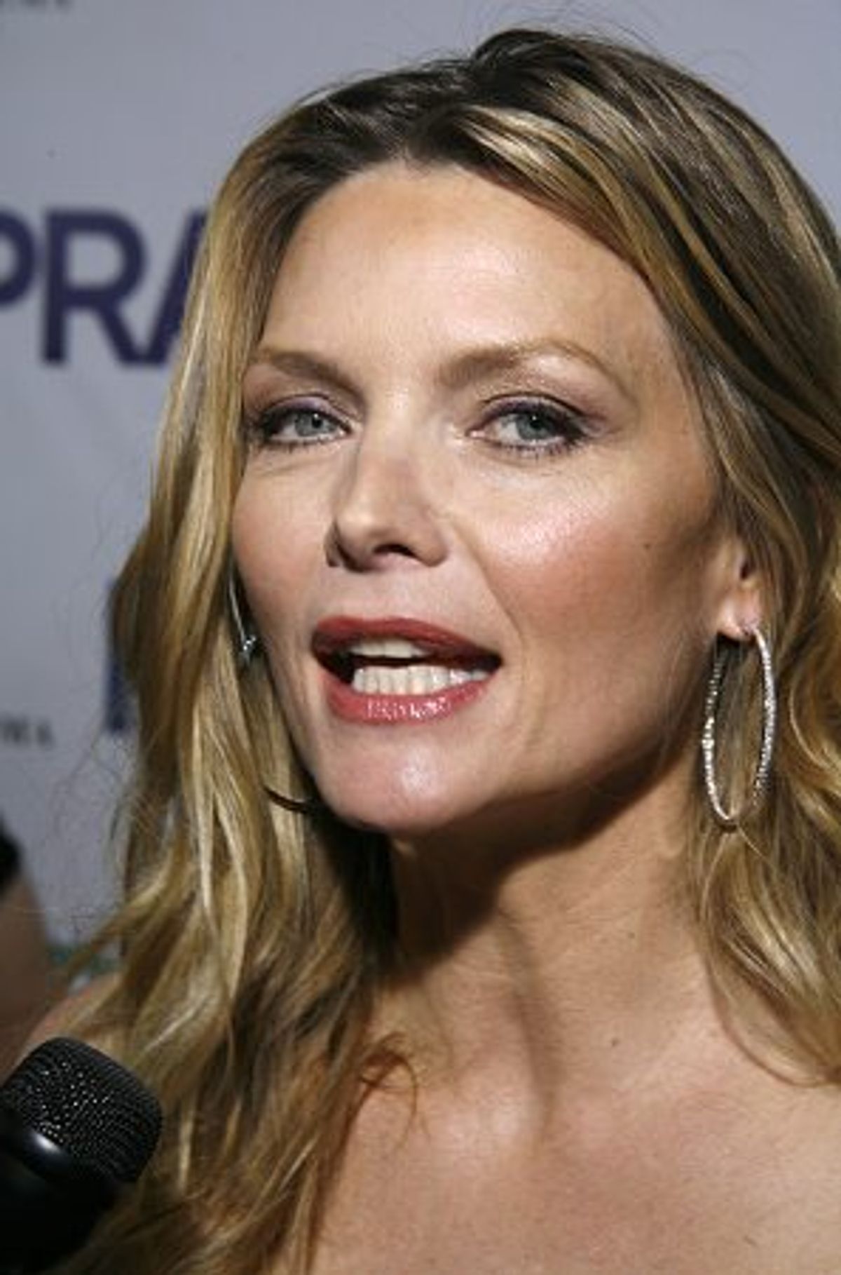 Michelle Pfeiffer at 'Hairspray' Stars Arrive at NY Premiere