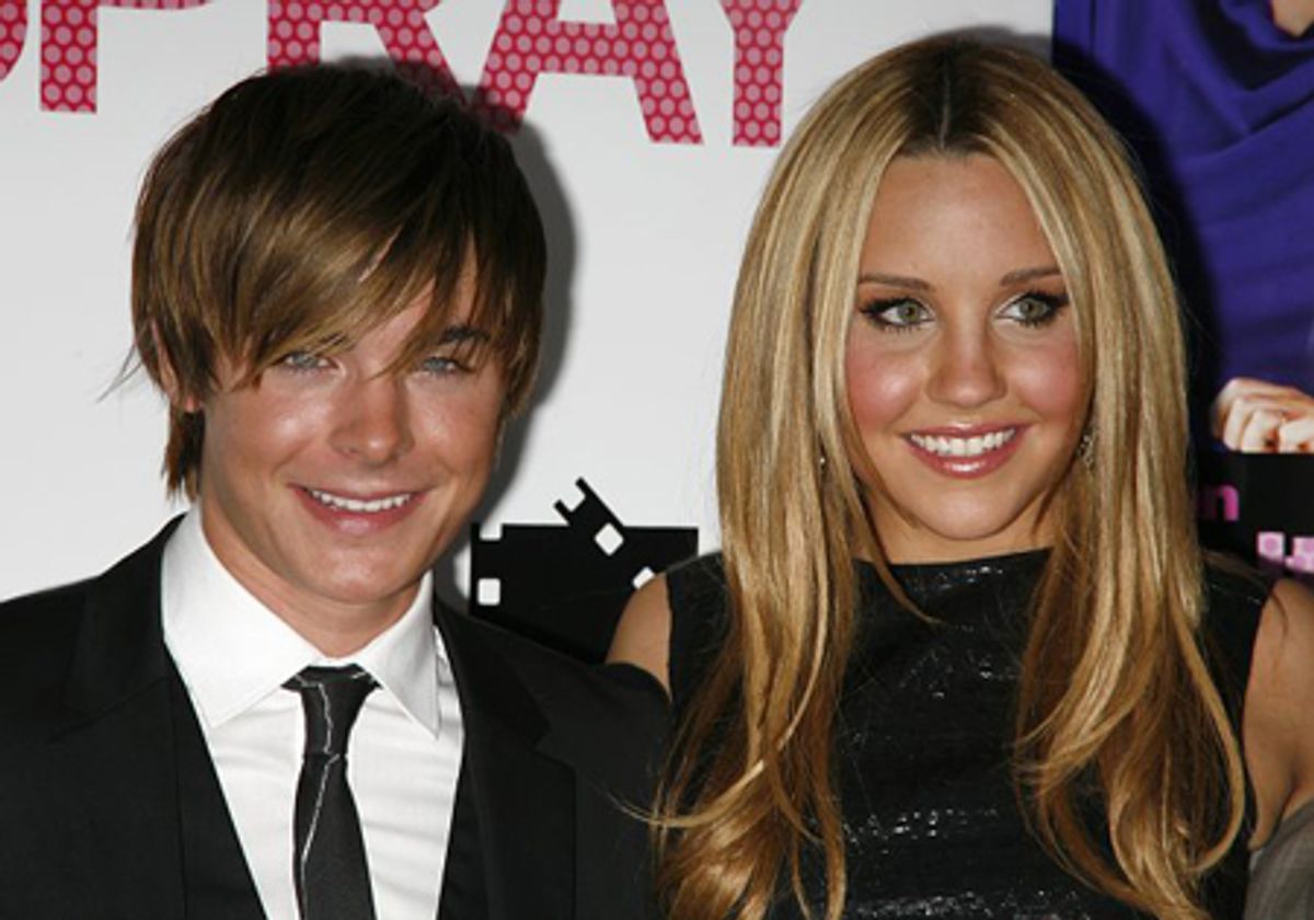 Zac Efron and Amanda Bynes at 
