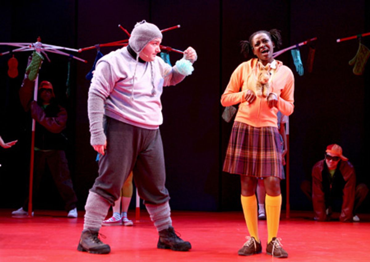 Brian Michael Hoffman as Horton the Elephant and Ebony Marshall-Oliver as the Sour Kangaroo at 