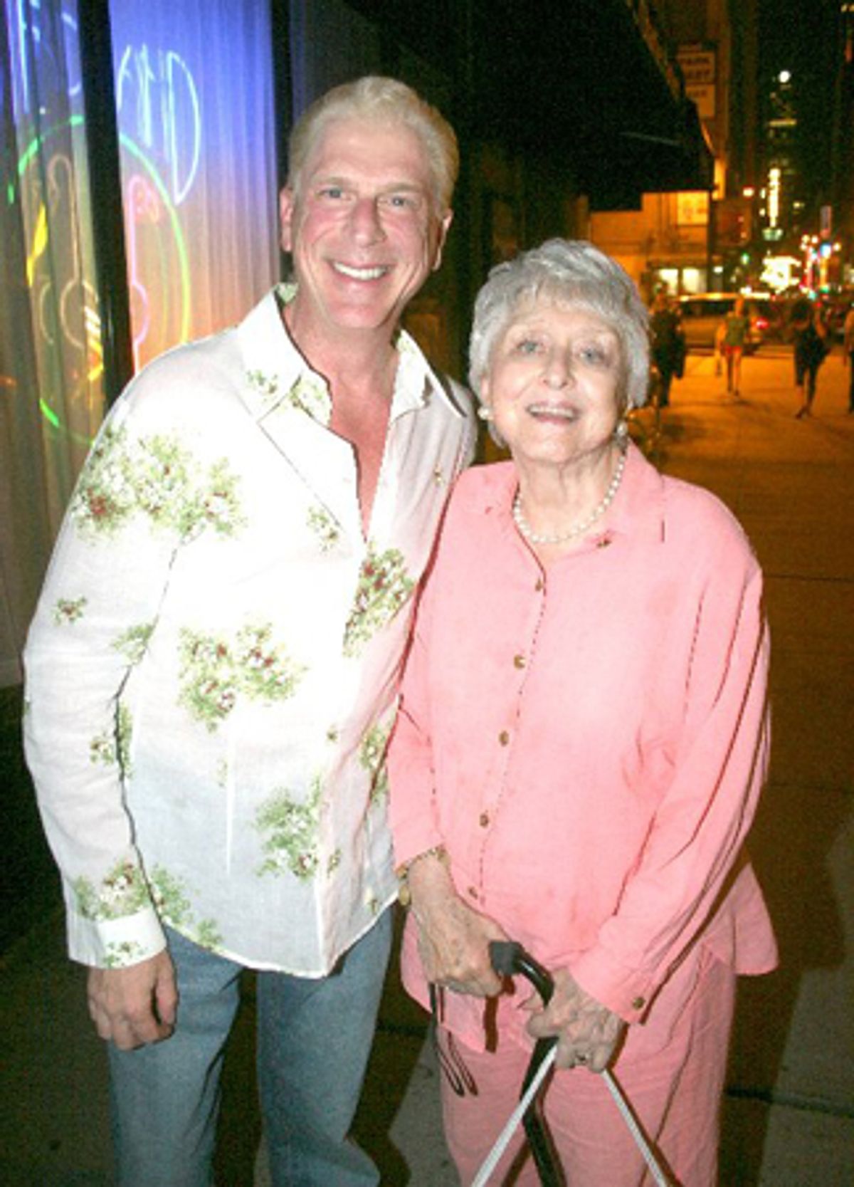 Ron Abel and Celeste Holm at 