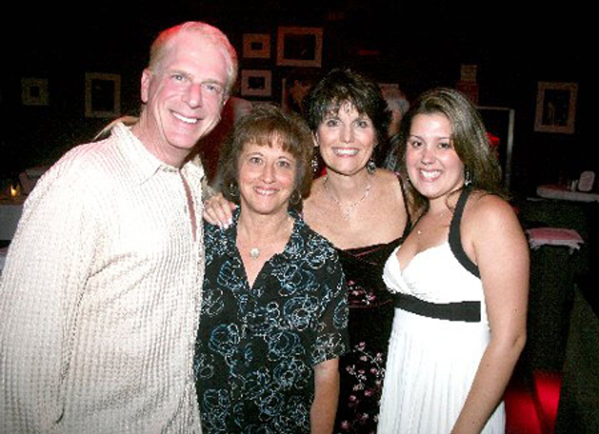 Ron Abel, Eleanor Albano (Abel's lyricist for the musical Rockwell), Lucie Arnaz and Kate Luckinbill at 
