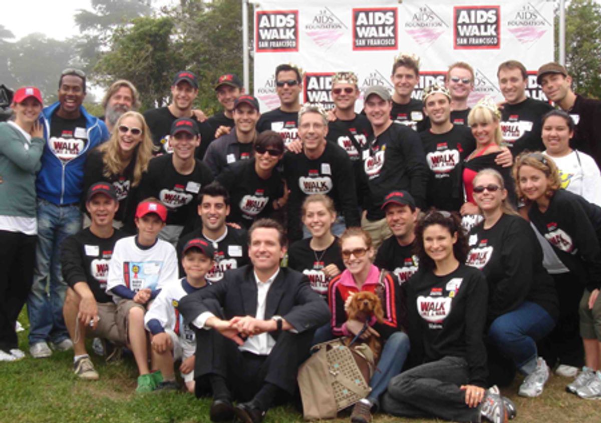 Jersey Boys cast with Mayor Gavin Newsom at 