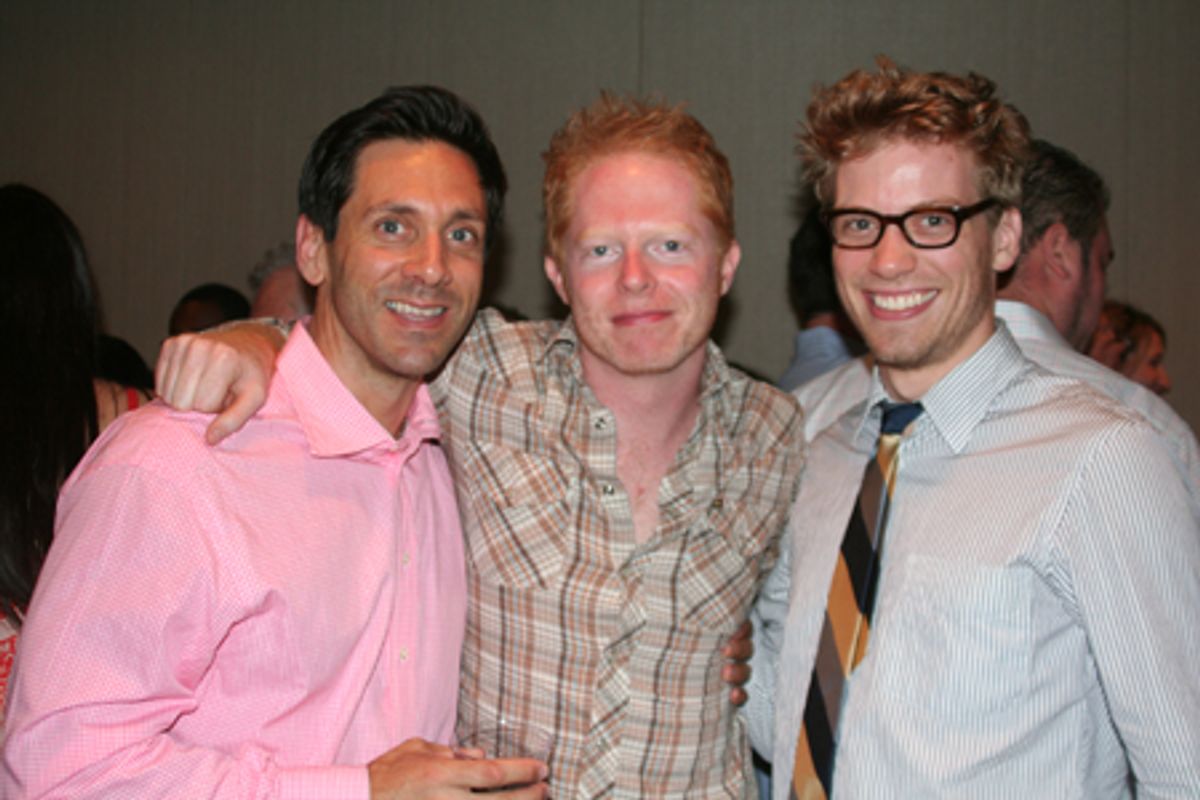 Michael Berresse, Jesse Tyler Ferguson and Barrett Foa at 