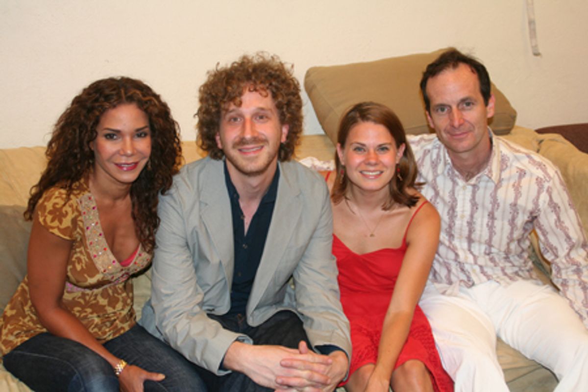Daphne Rubin-Vega, Daniel Goldstein (Director), Celia Keenan-Bolger and Dennis O'Hare at 