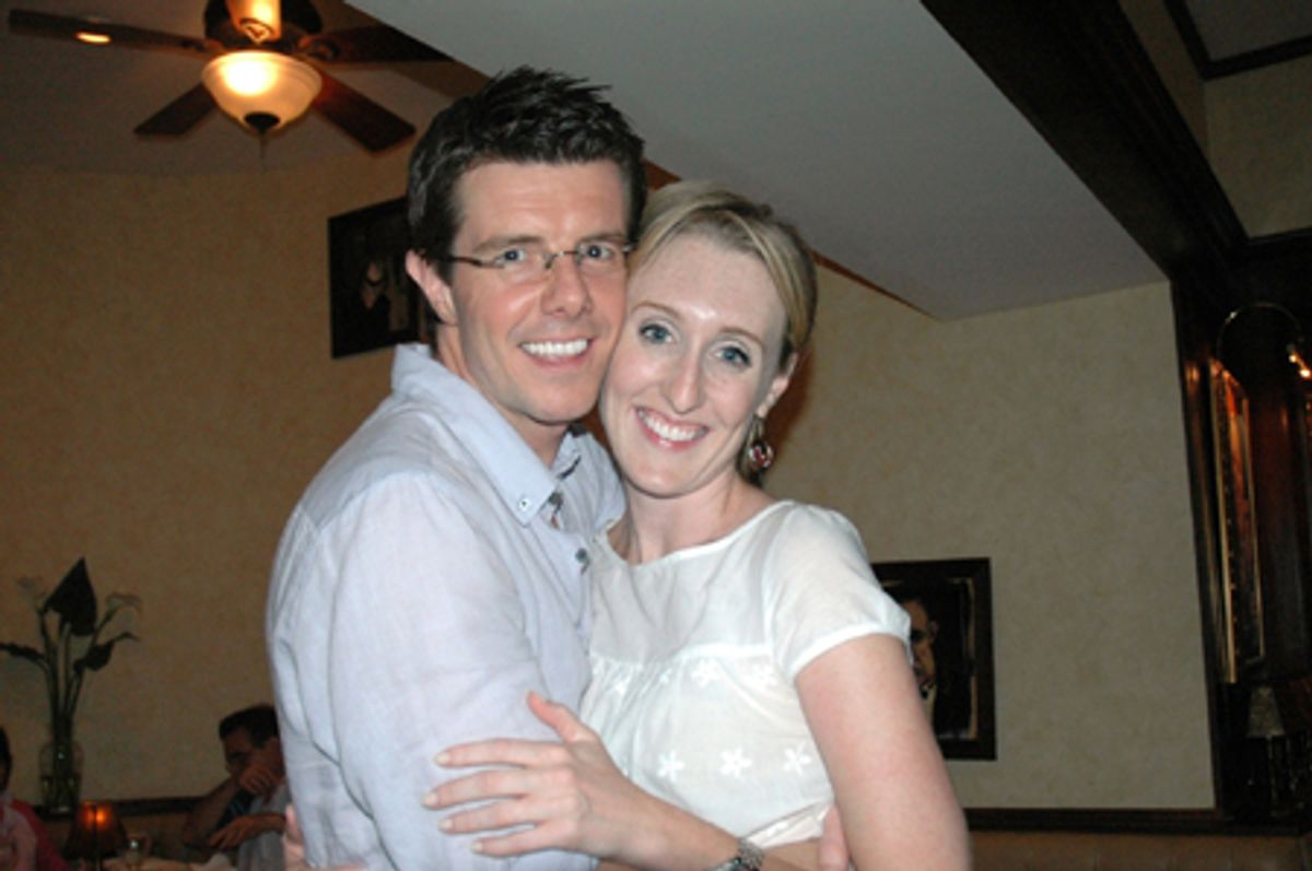 Gavin Lee and wife Emily Harvey at 