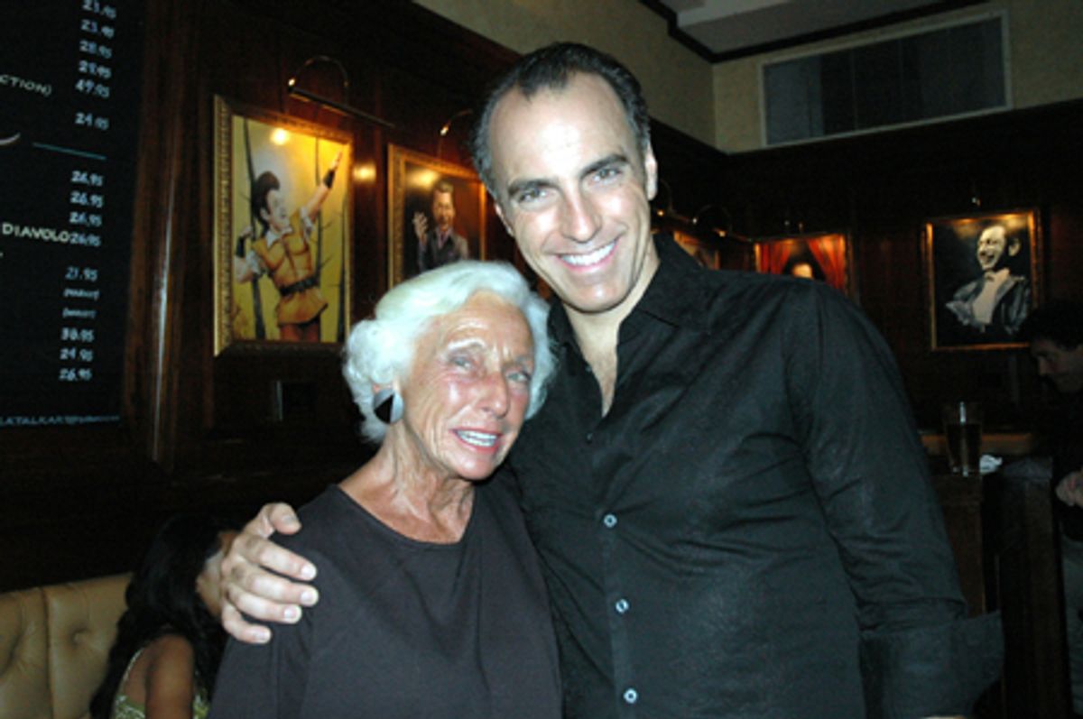 William Michals with his mother at 