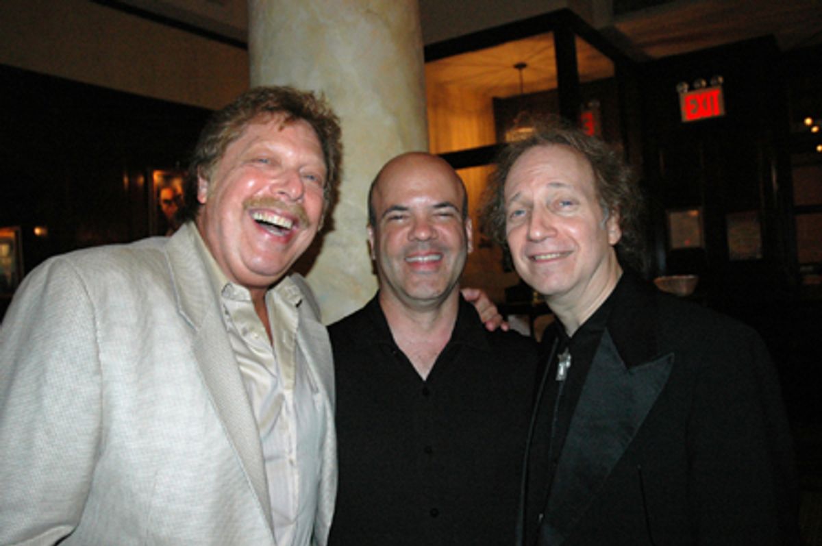 Robert R. Blume (Executive Producer, The Drama Desk Awards), Michael Portantiere (BroadwayStars.com) and Scott Siegel at 