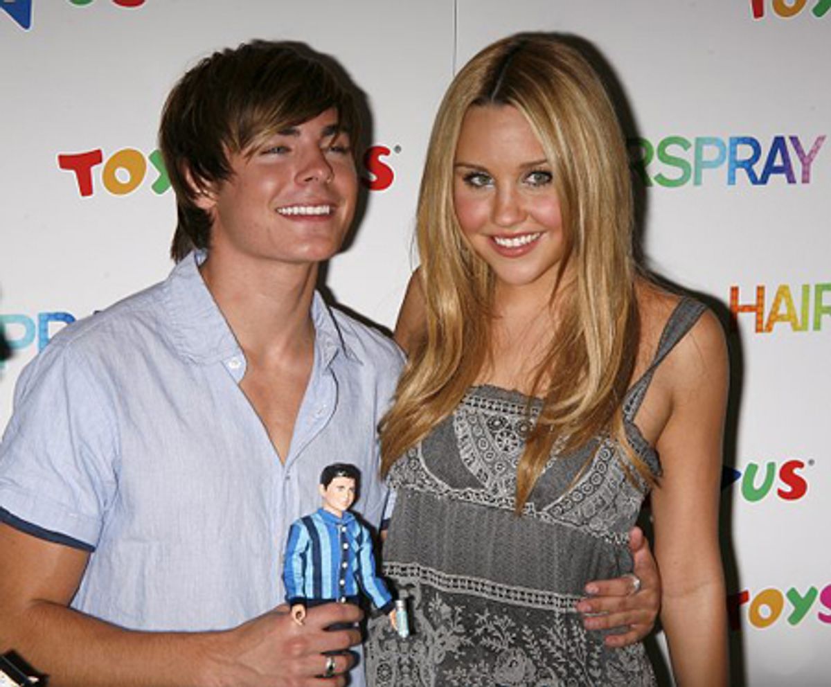 Zac Efron and Amanda Bynes at 