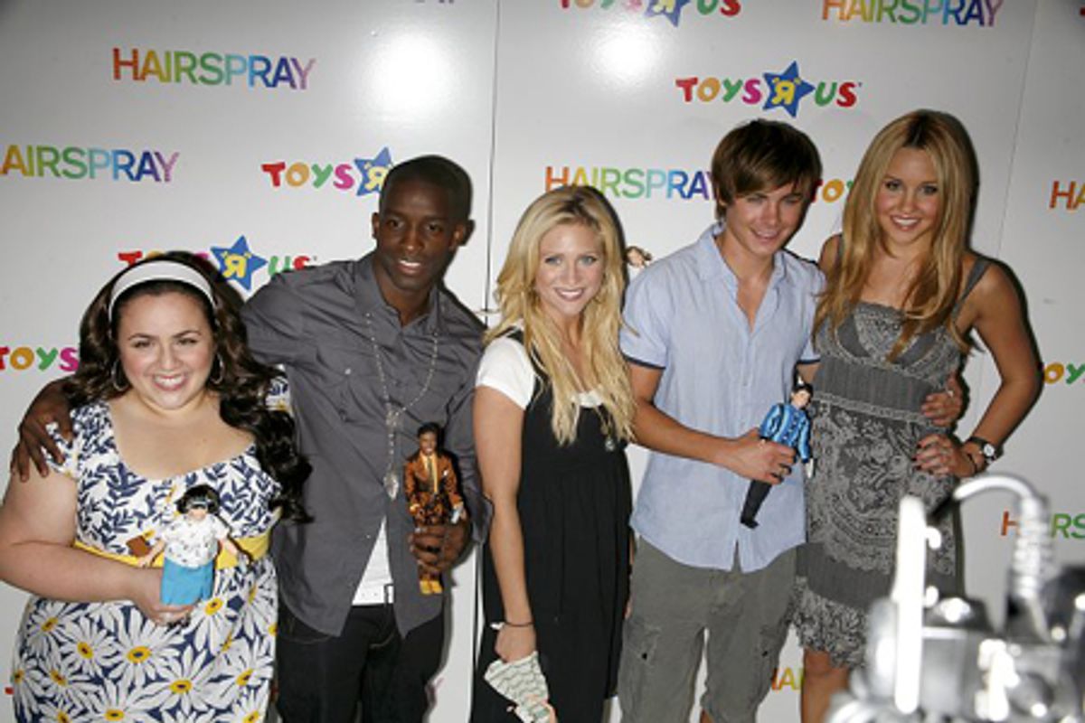 Nikki Blonsky, Elijah Kelley, Brittany Snow, Zac Efron and Amanda Bynes at 