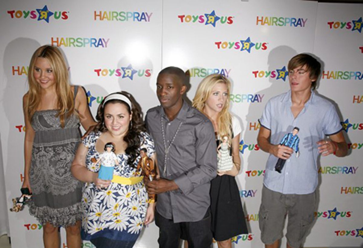 Amanda Bynes, Nikki Blonsky, Elijah Kelley, Brittany Snow and Zac Efron at 