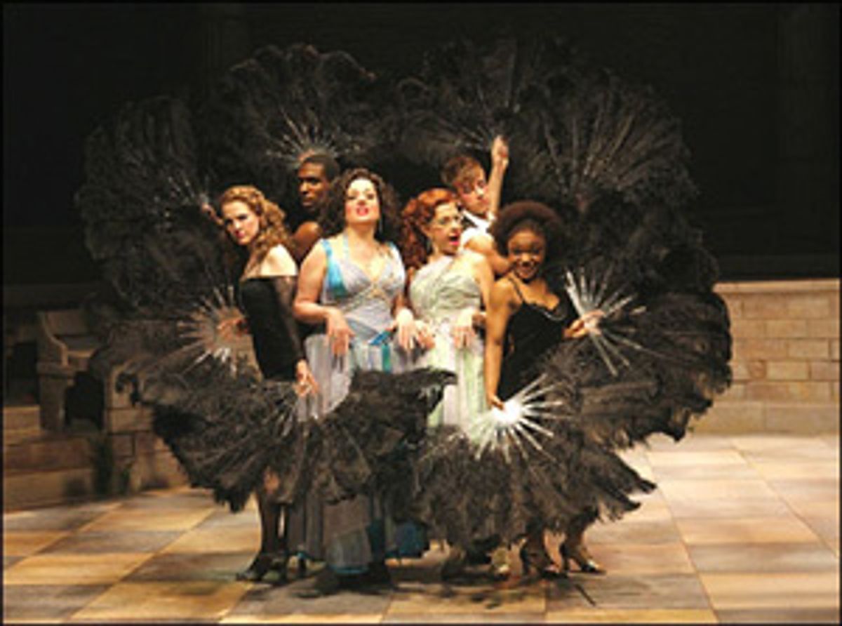 Anika Larsen, Andre Ward, Mary Testa, Jackie Hoffman, Curtis Holbrook and Kenita Miller at 