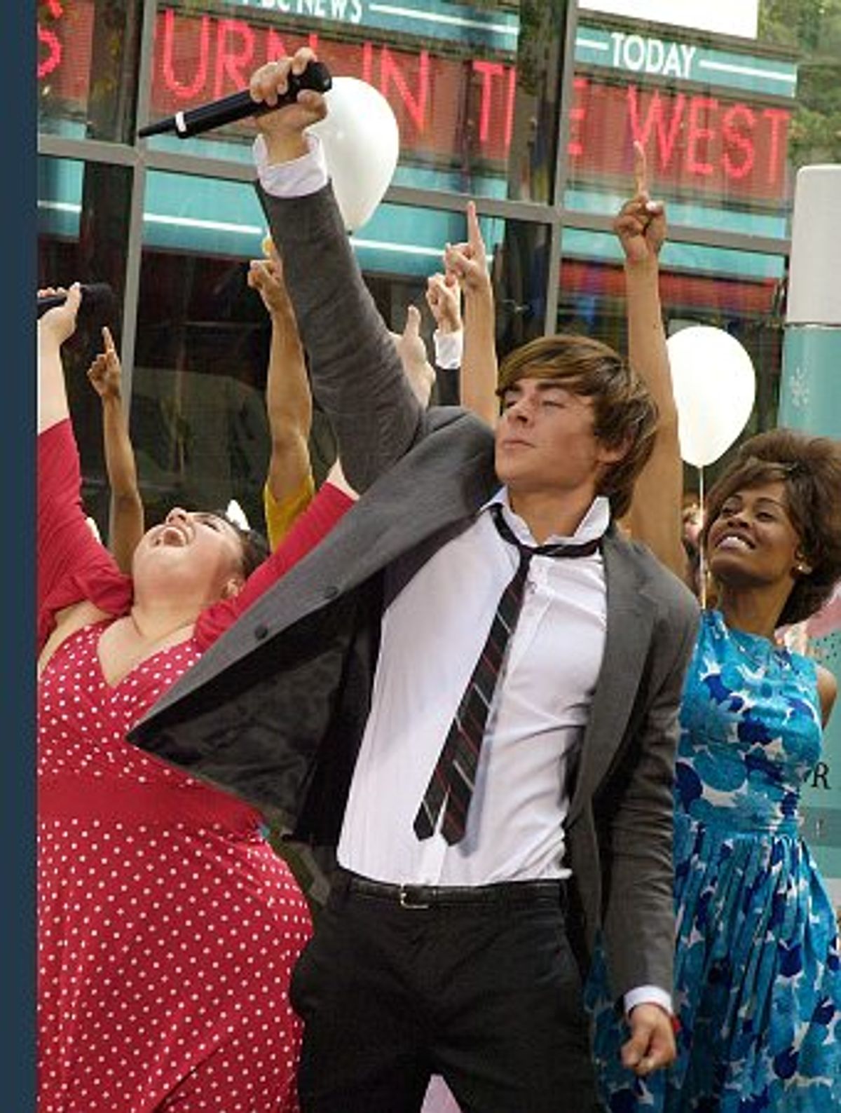 Nikki Blonsky and Zac Efron at 