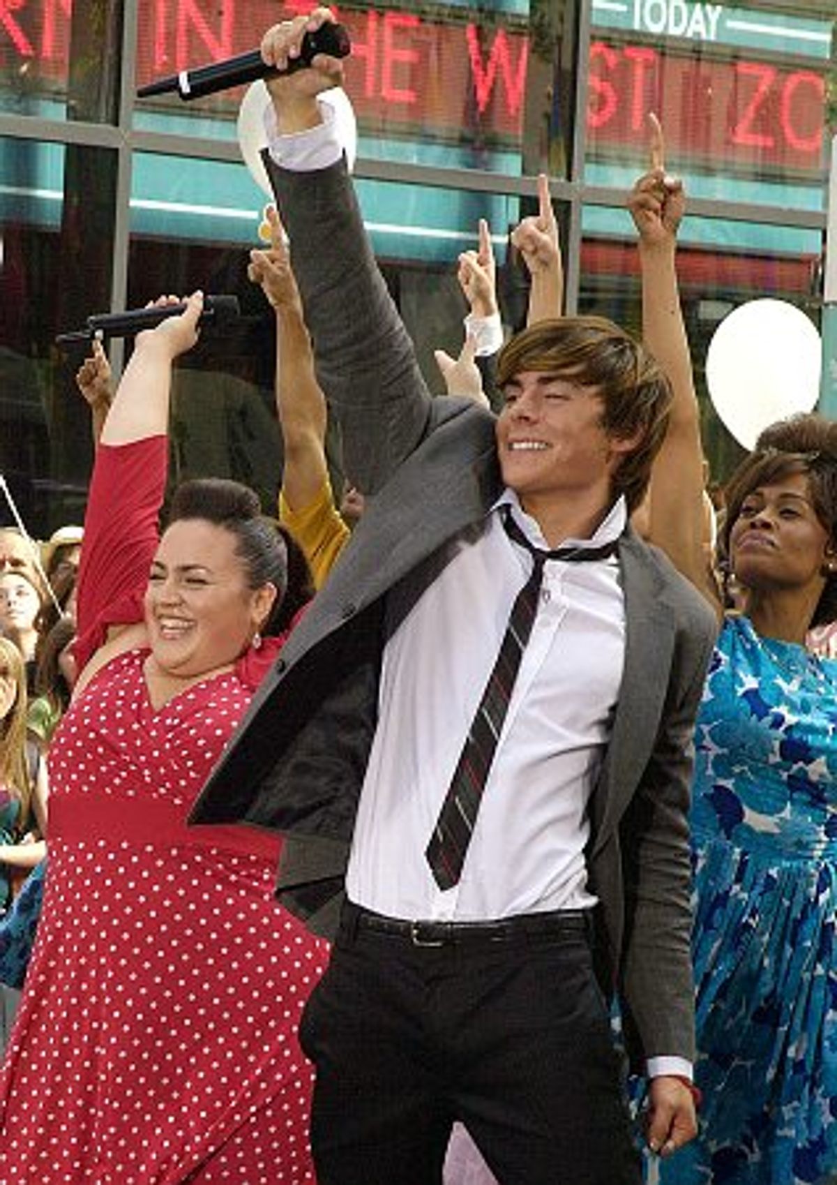 Nikki Blonsky and Zac Efron at 