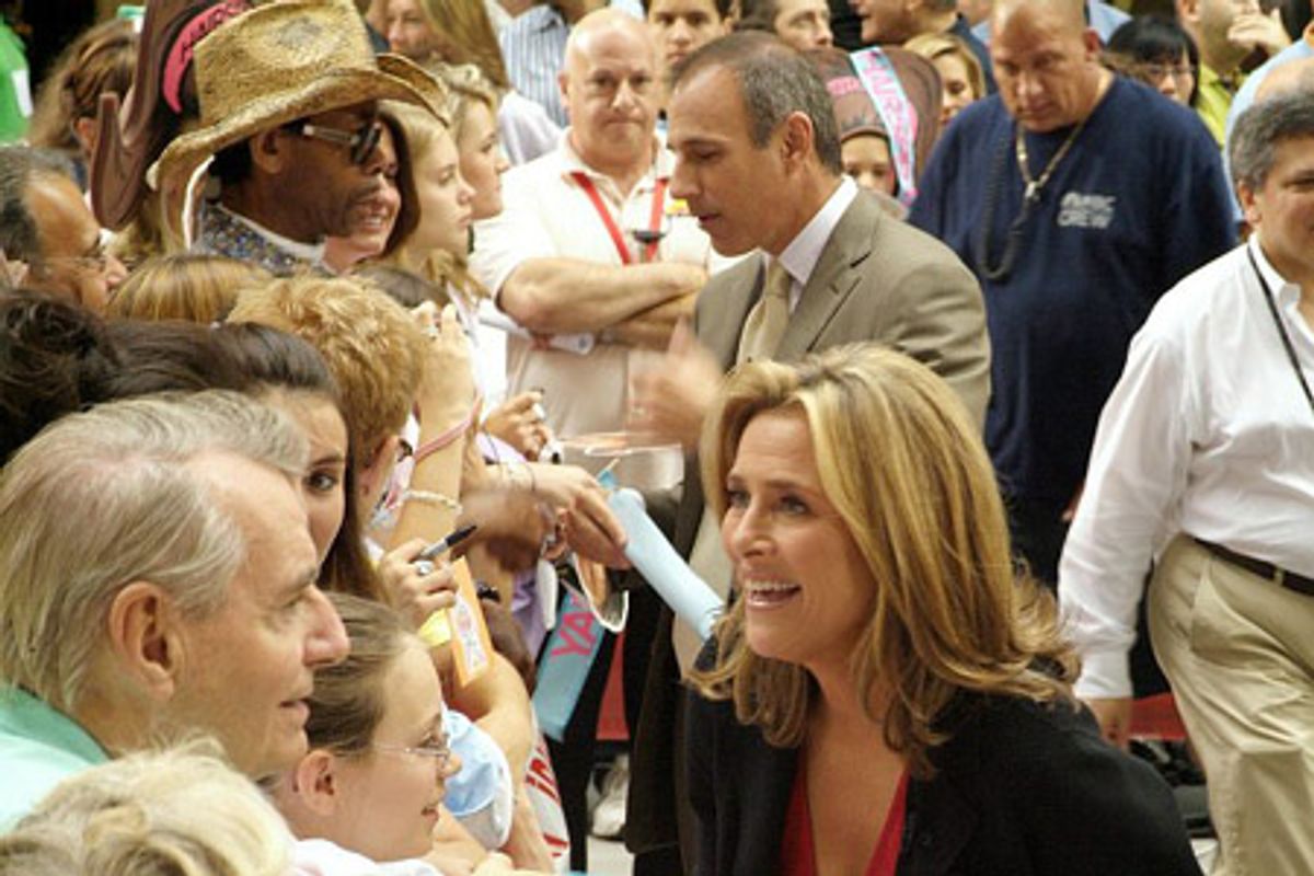 Matt Lauer and Meredith Vieira at 