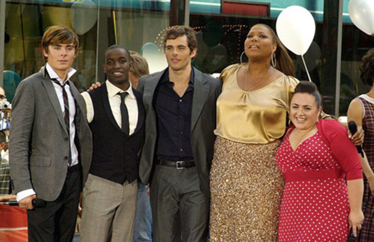 Zac Efron, Elijah Kelley, James Marsden, Queen Latifah and Nikki Blonsky at 