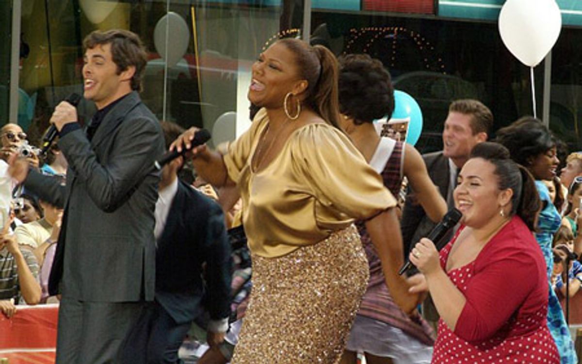James Marsden, Queen Latifah and Nikki Blonsky at 