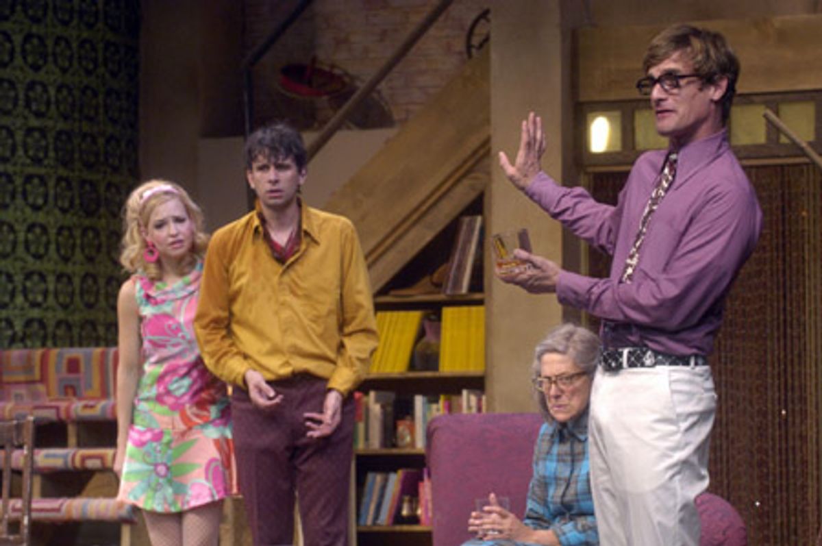  Nell Mooney (Carol Melkett), Brian Avers (Brindsley Miller), Beth Dixon (Miss Furnival) and Mark H. Dold (Harold Gorringe) at 