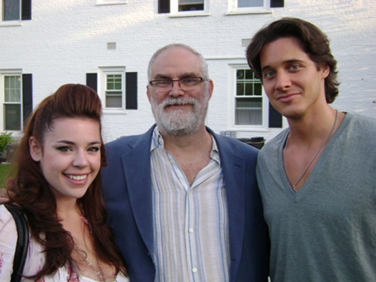 William Finn (BSC Musical Theatre Lab Artistic Producer) with Funked Up Fairy Tales cast members Alysha Umphress and Heath Calvert at 