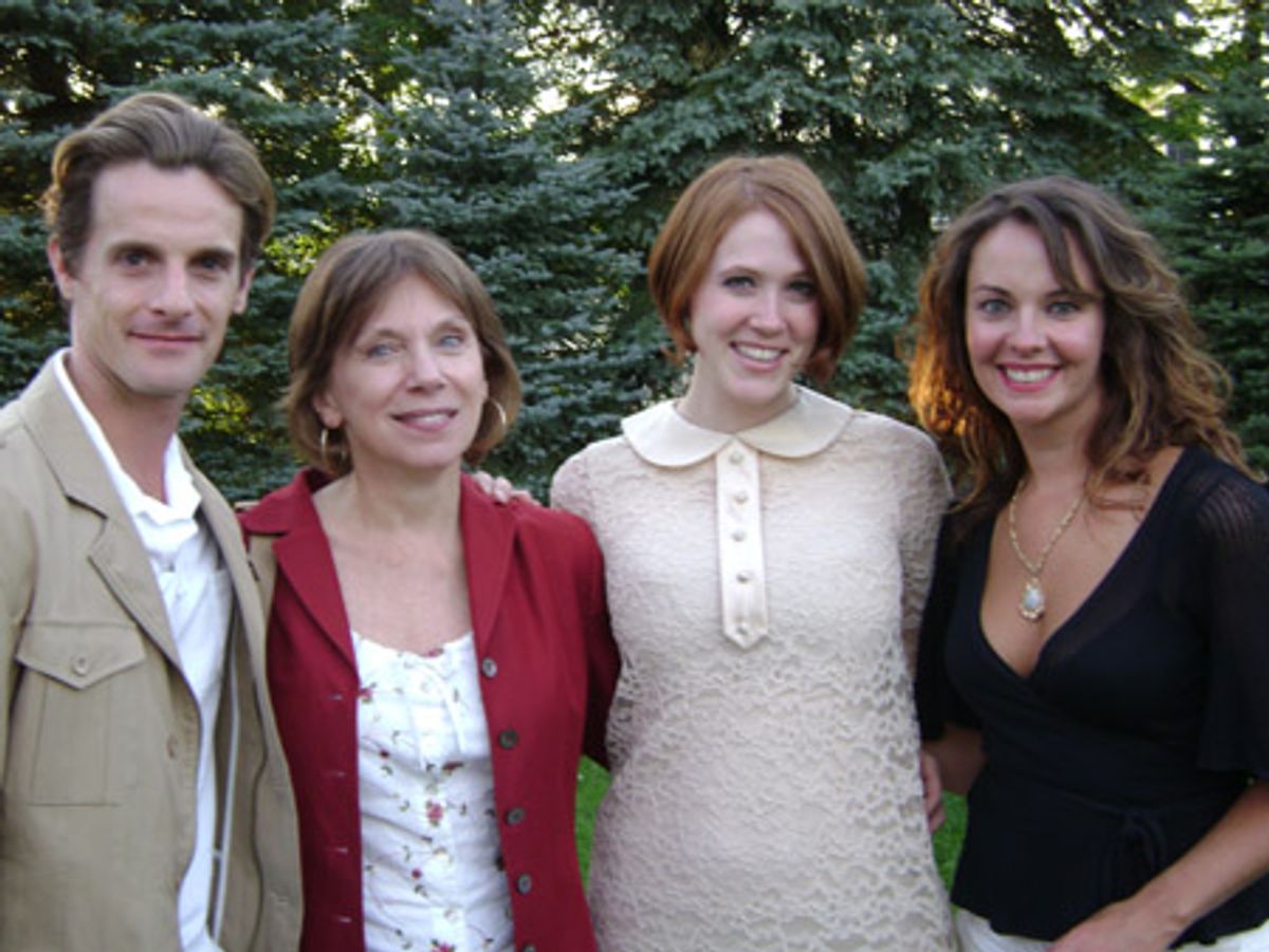 Mark H. Dold, BSC Artistic Director Julianne Boyd, Emily Boyd (Black Comedy Assistant Director) and Ginifer King at 