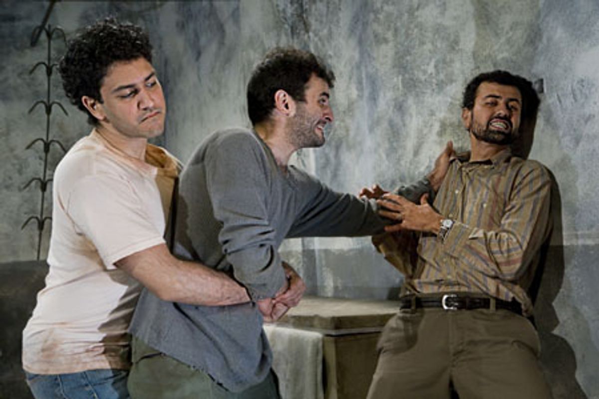 Sanjit DeSilva, Arian Moayed, and Daoud Heidami at 