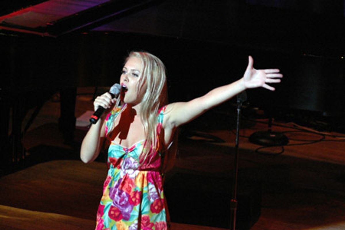 Natalie Hall (AMDA) sings 'The Girl in 14G' at 