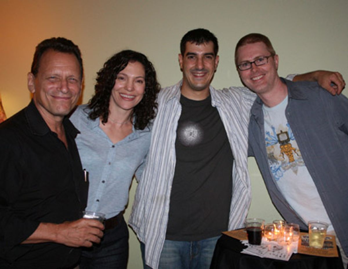 Michael Weller, director Giovanna Sardelli, Broken Watch Theatre Artistic Director Drew DeCorleto and screenwriter, playwright and BWT board member Christopher Kyle at 