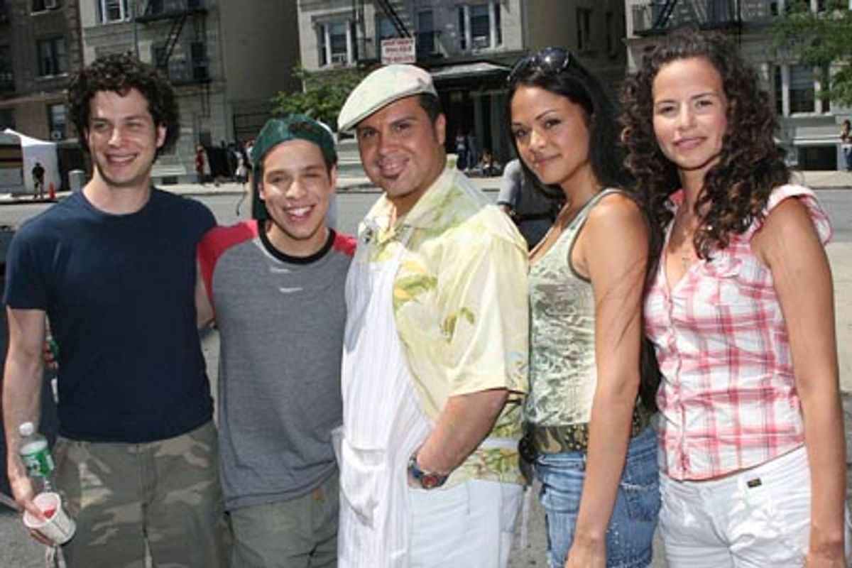 Thomas Kail (Director), Robin de Jesus, Eliseo Roman, Karen Olivo and Mandy Gonzalez at 