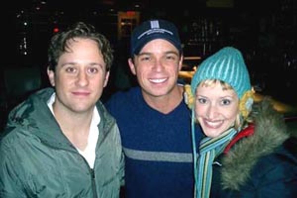 Christopher Fitzgerald, Geoofrey Soffer and Jessica Stone at 