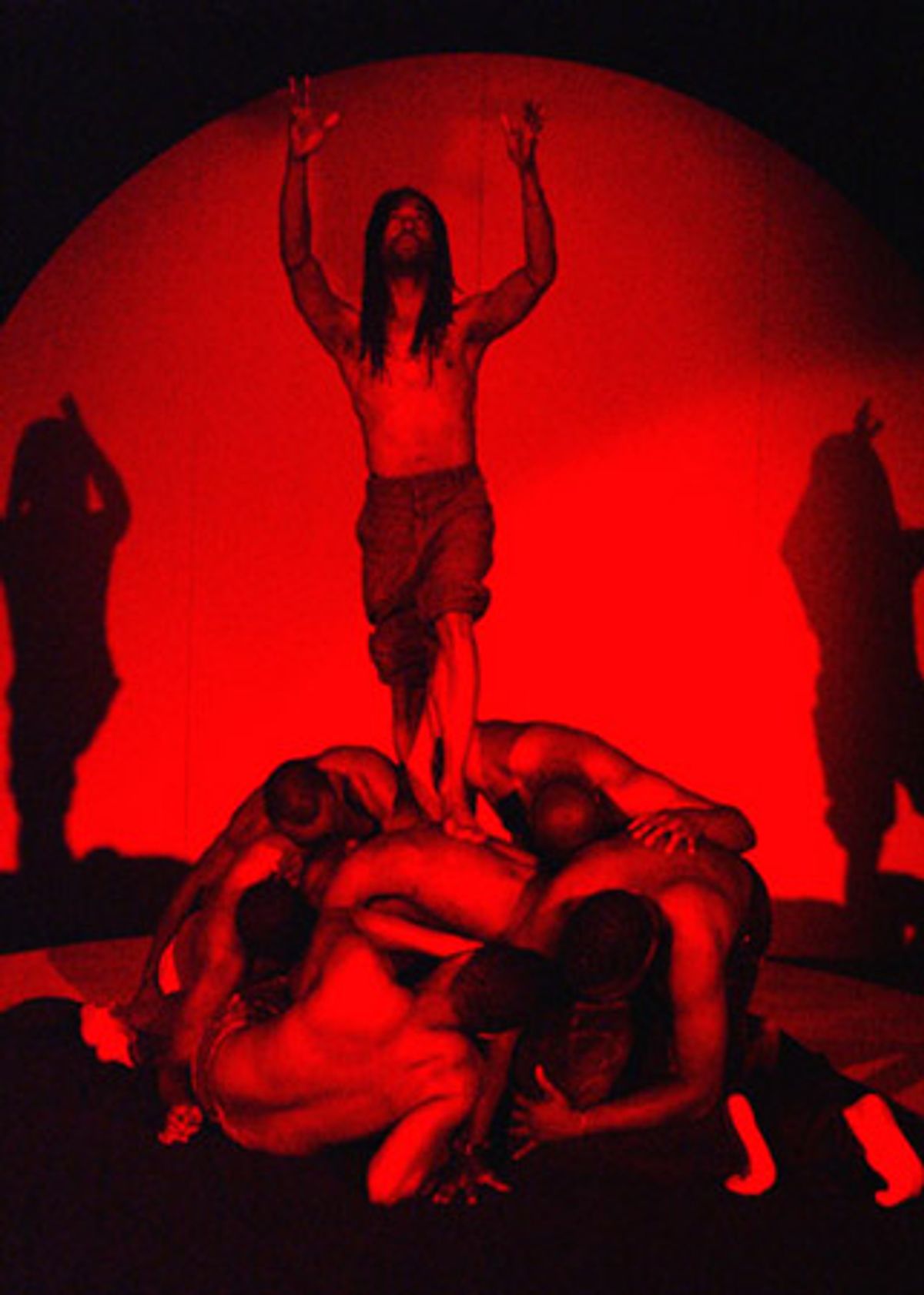 Kony (Anthony Salas) and Ensemble at Photo Preview: 'Butterflies of Uganda' World Premiere