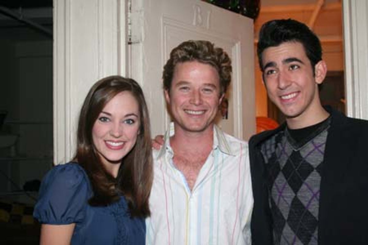 Billy Bush, Laura Osnes and Max Crumm at 