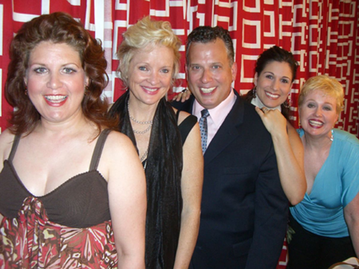 Klea Blackhurst, Christine Ebersole, Billy Stritch, Stephanie J. Block and Sally Mayes at 