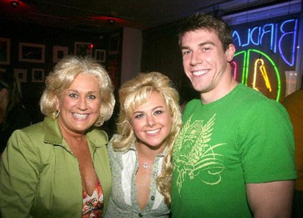 Laura Bell Bundy with mother Lorna Bell and a cousin at 