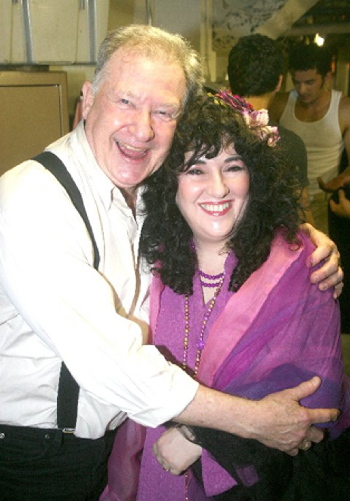 Harvey Evans and Barbara Siegel at Backstage at All Singin! All Dancin!