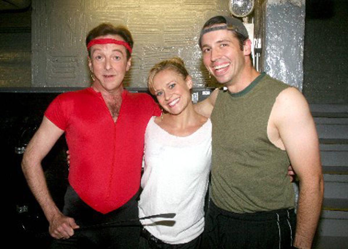 Edward Hibbert, Megan Sikora and Matt Loehr at 