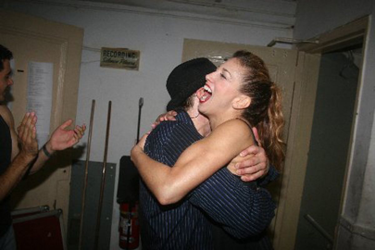 Noah Racey and Lorin Latarro at Backstage at All Singin! All Dancin!