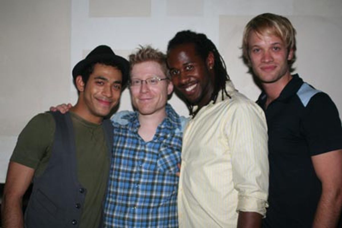 Justin Johnston, Anthony Rapp, Marcus Paul James and Kyle Post at 