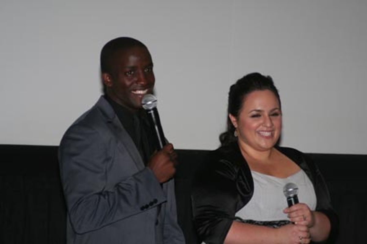 Nikki Blonsky and Elijah Kelly at Hairspray Film Sing-Along Premiere