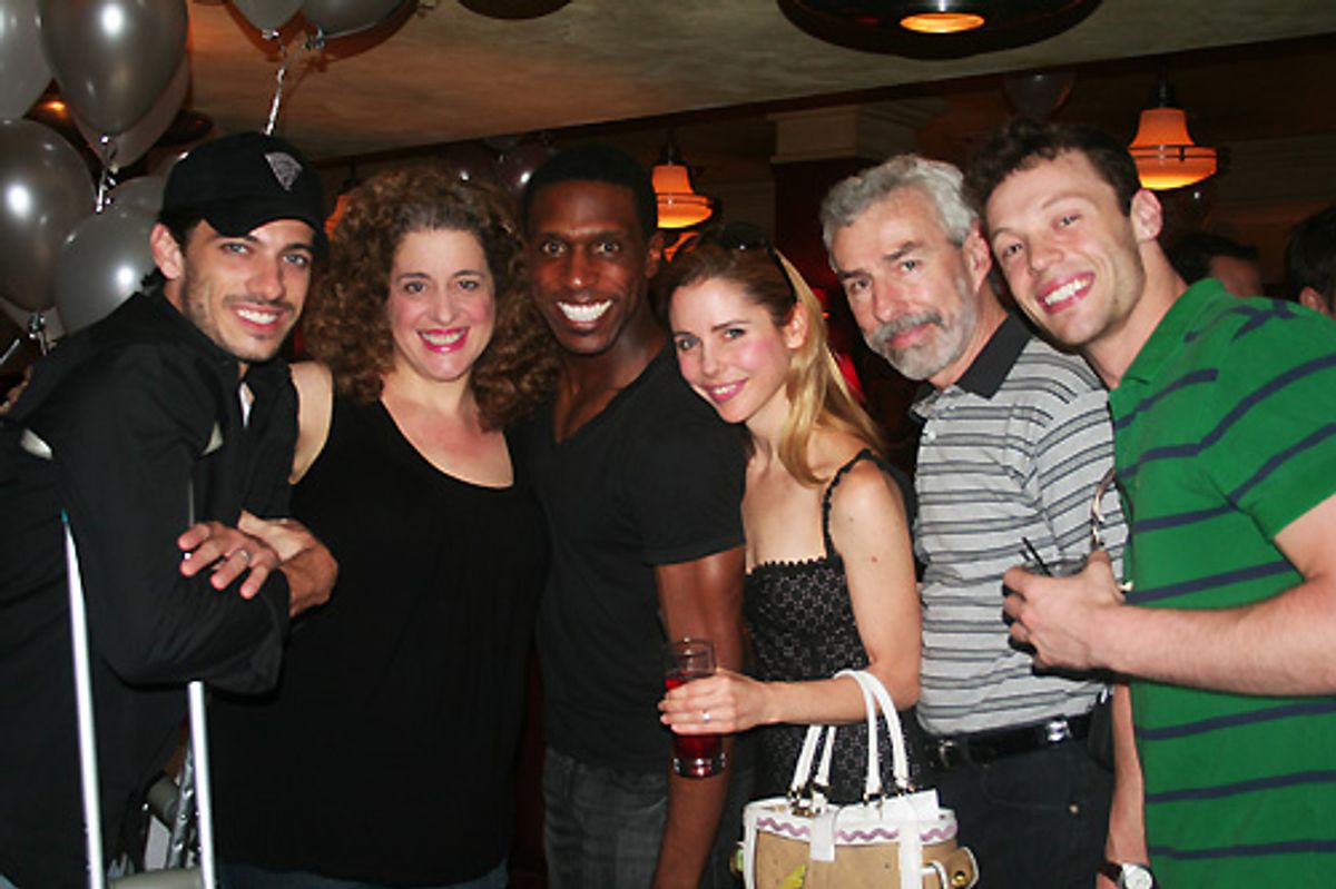 James Carpinello, Mary Testa, Andre Ward, Kerry Butler, Arturo E. Porazzi and Ryan Watkinson at 