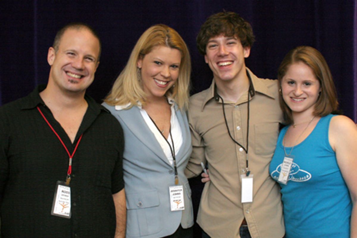 l-r: Ross Stoner (Assiciate Director), Jennifer Johns (Program Director), John Gallagher Jr., Michelle Lehrman (Program Admissions) at 