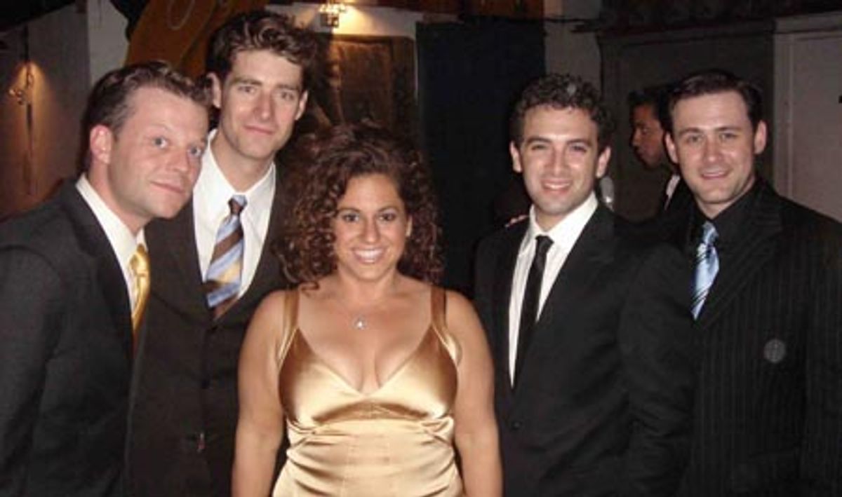Jeremy Kushnier, Drew Gehling, Marissa Jaret Winokur, Jarrod Spector and Michael Ingersoll at 