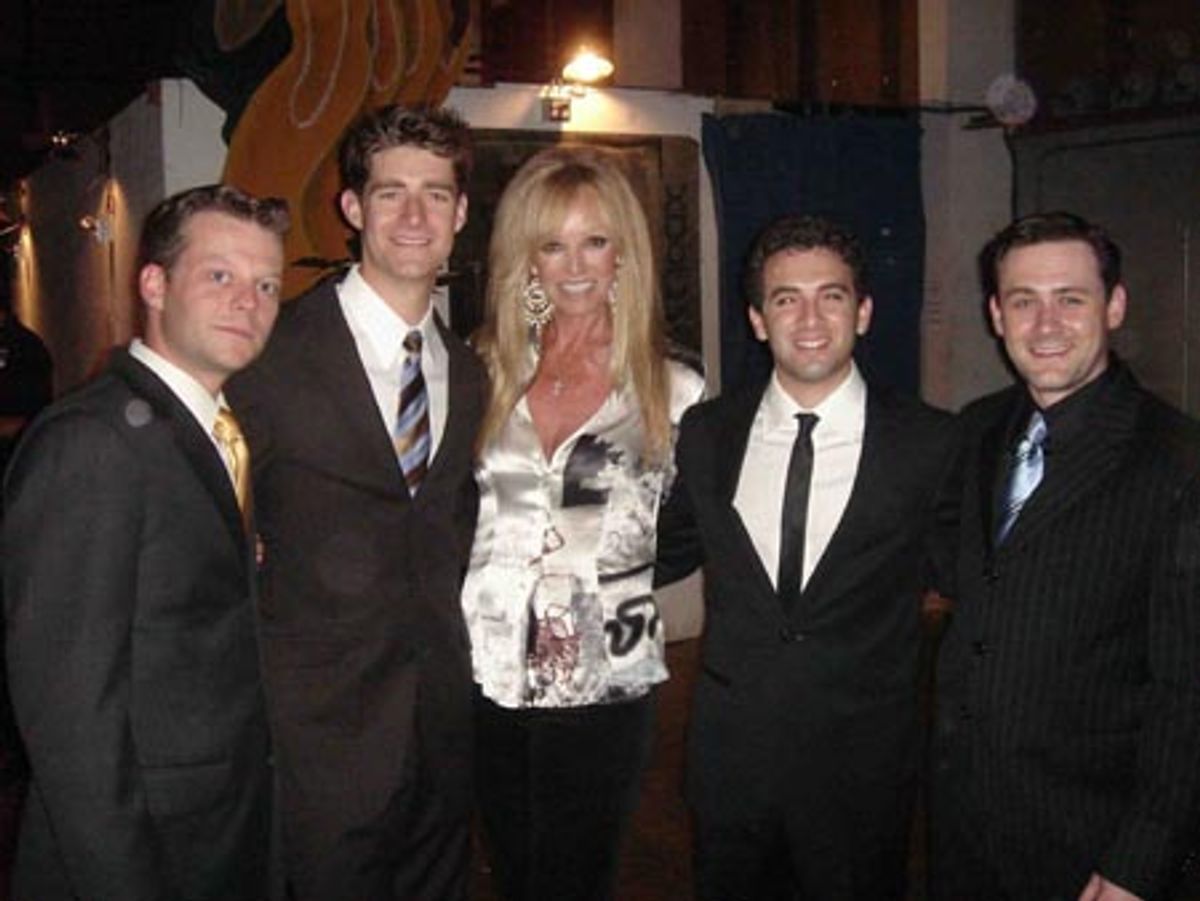 Jeremy Kushnier, Drew Gehling, Susan Anton, Jarrod Spector and Michael Ingersoll at 