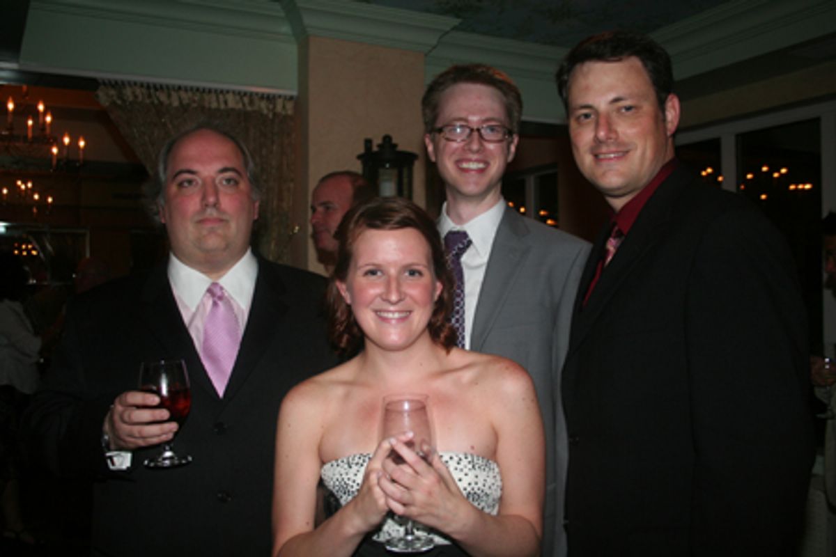 Primary Stages Staff Members David Goldsmith, Aubry Nivens, Reuben Saunders, and Steven Box at 