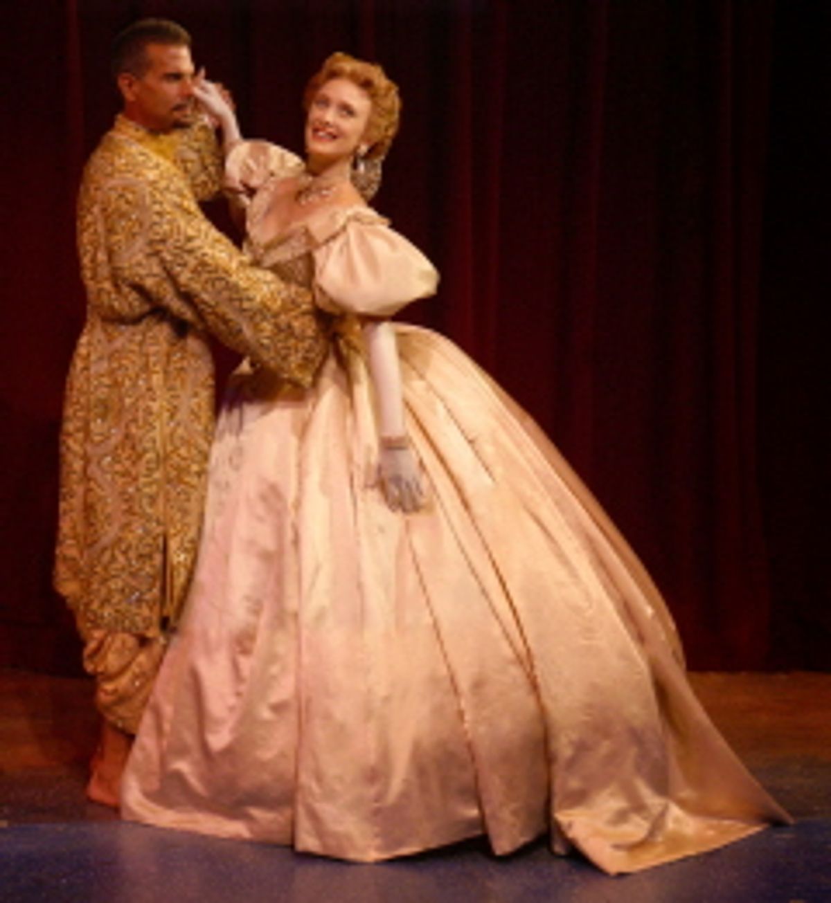  Lorenzo Lamas and Rachel deBenedet as the King and Anna at 