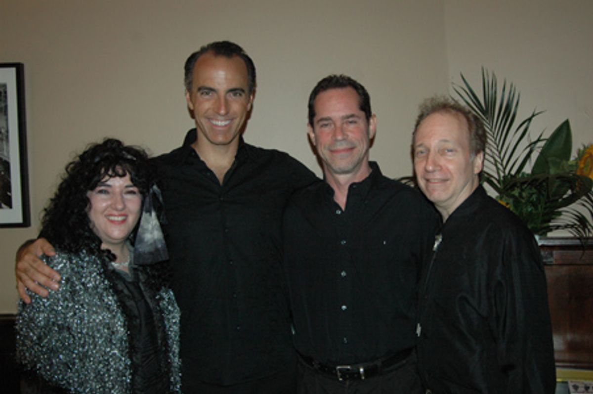 Barbara Siegel, William Michals, accompanist Ian Herman and Scott Siegel at 