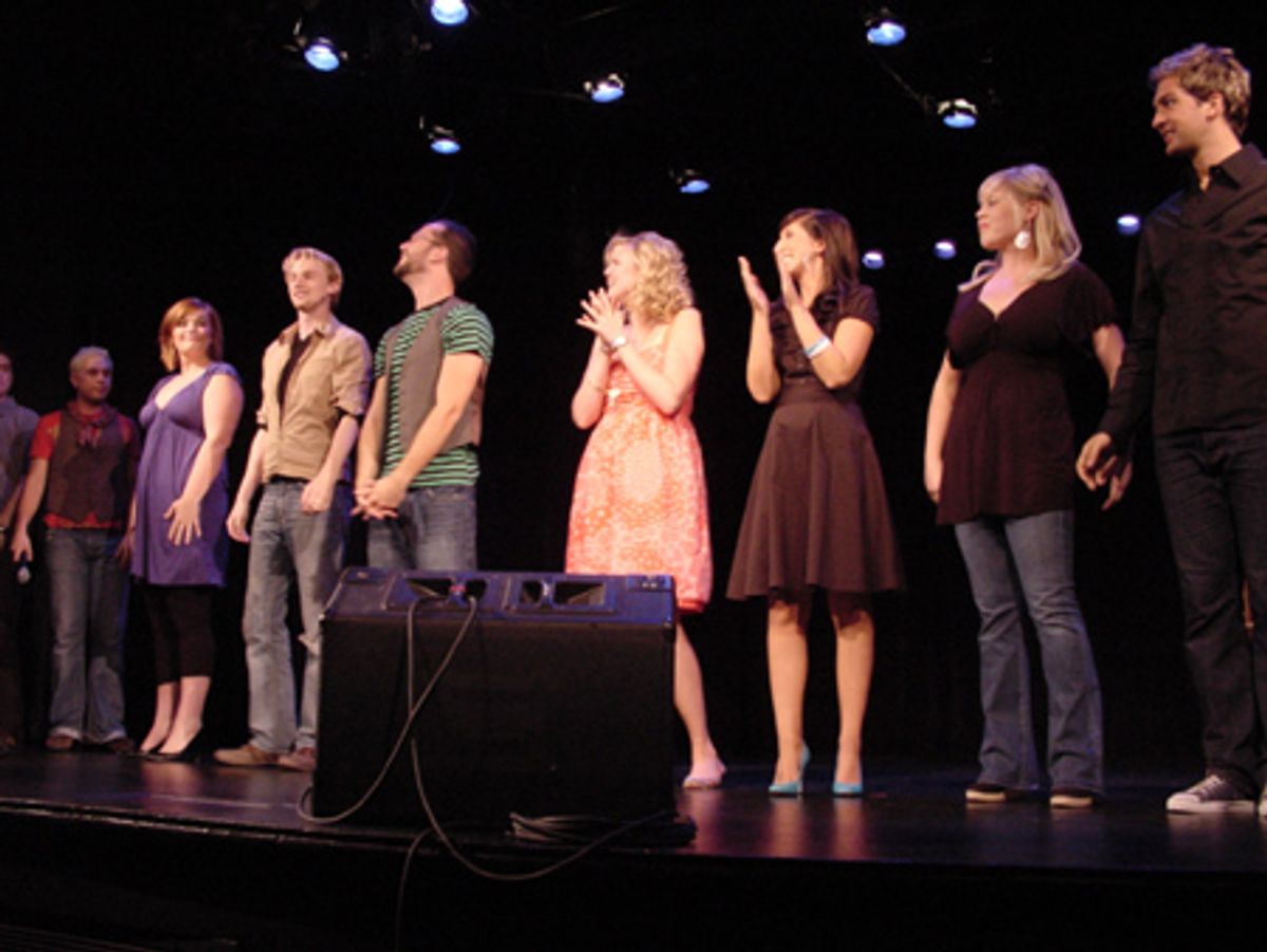 The Cast (Casey Craig, Lindsey Larson, Ryan Lile, Brandon Ivie, Jessica Skerritt, Sarah Davis, Ryah Nixon, Adam Israel-Brozowski)


 at 
