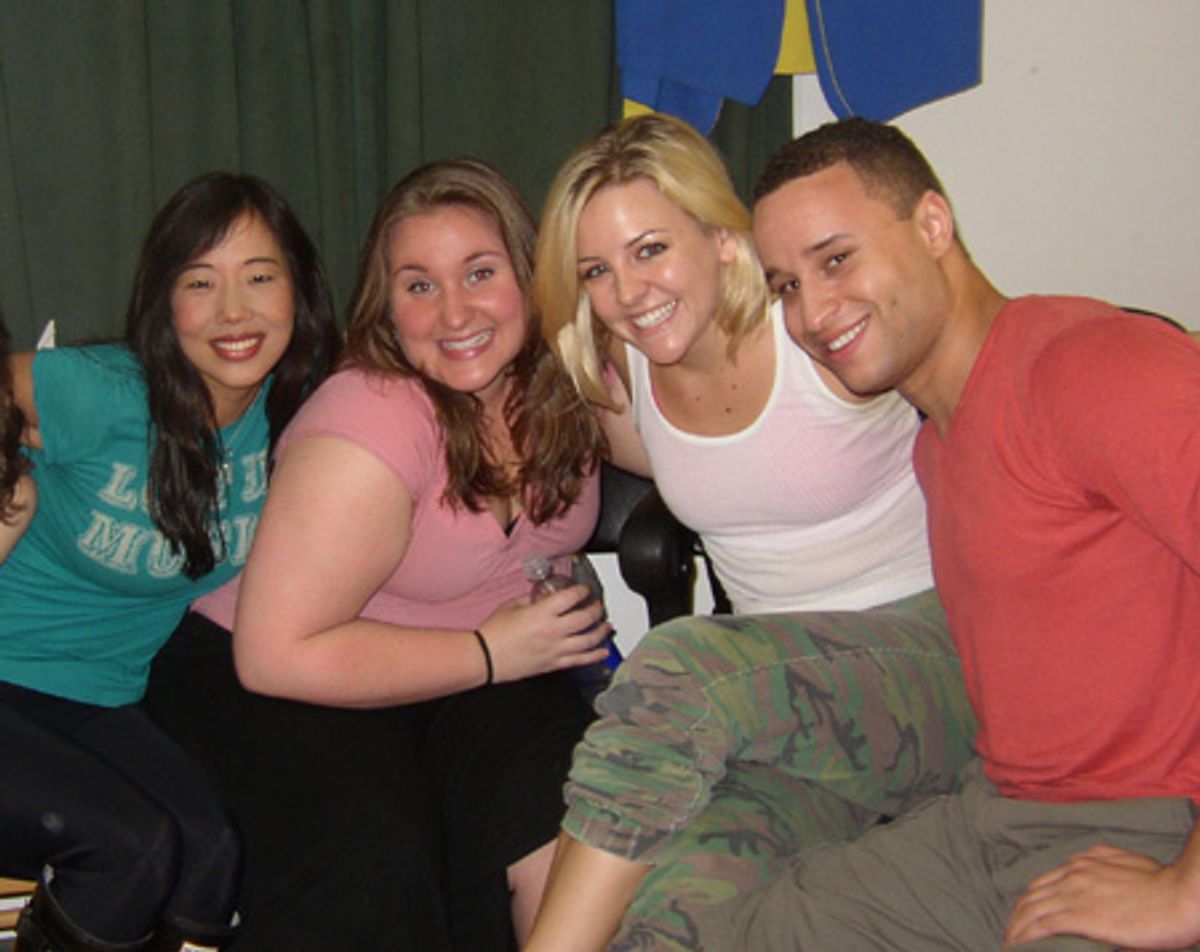 Cast members Pearl Sun, Sarah Bolt, HelÃ'Â©ne Yorke and Brennen Leath at 