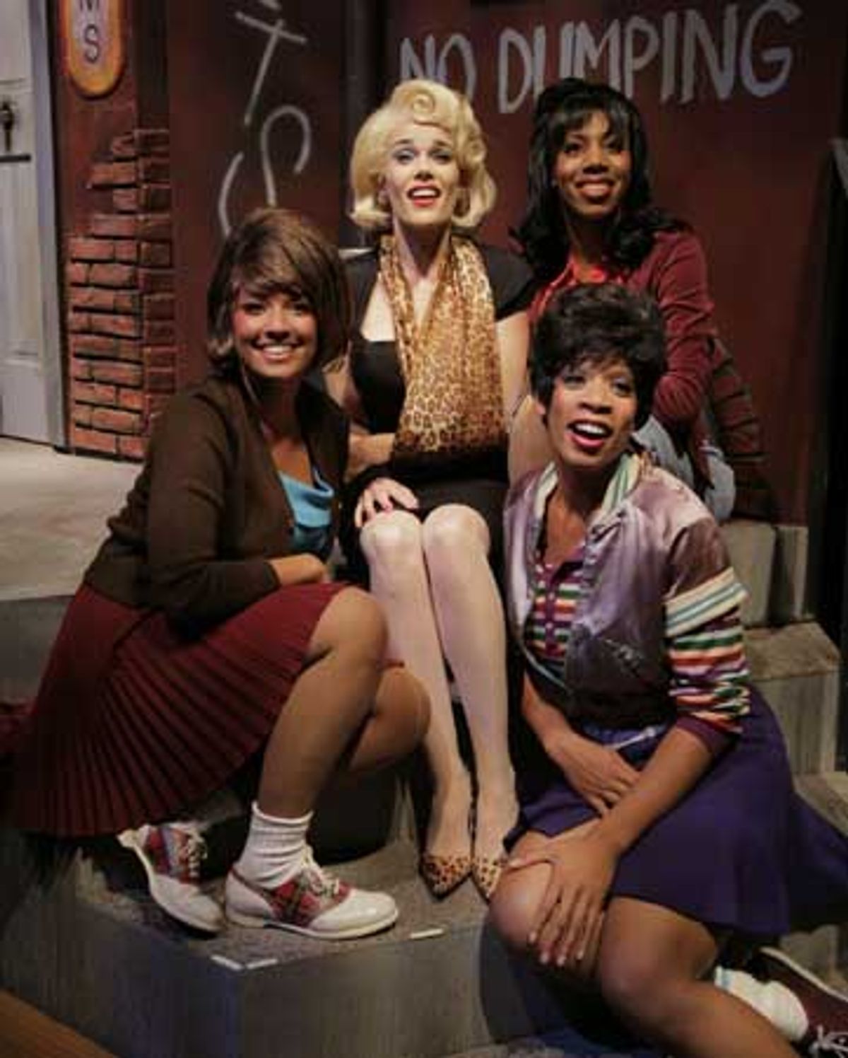 (Clockwise from left): Talana Deshaies Julie Connors, Kimberly Hamby and Jalynn Yvonne Steele performing 'Somewhere That's Green' at 