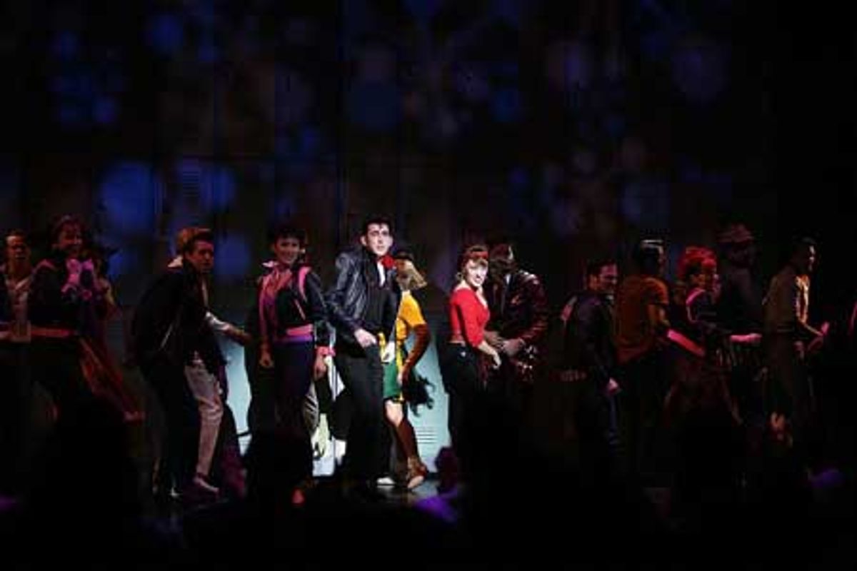 Max Crumm, Laura Osnes and ensemble at 